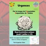 [ART] Représentation Théâtrale, "Urgences"