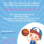 [BCR] Séances gratuites et ouvertes du basket à tous les enfants nés en 2018, 2017 ET 2016