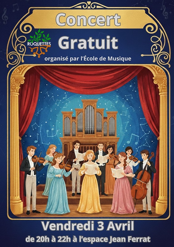 Concert gratuit de l'école de musique